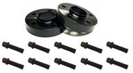 Dištančné podložky 5x112 66,5 Black 20mm + čierne skrutky OEM Audi A4 A5 A6 A7 A8 Dištančné podložky 5x112 66,5 Black 20mm + čierne skrutky OEM Audi A4 A5 A6 A7 A8