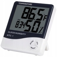 DIGITÁLNY TEPLOMER HYGROMETER HODINY METEOSTANICE