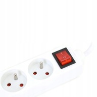 Napájacia lišta 5g/5m biela OMEGA 16A/3500W uzemnenie (43716) Napájacia lišta 5g/5m biela OMEGA 16A/3500W uzemnenie (43716)