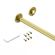 Zlatá tyč na šaty, priemer 16mm, 50cm, oceľ Zlatá tyč na šaty, priemer 16mm, 50cm, oceľ