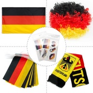 Nemecko Fan Set šatka Flag Parochňa Dekorácia