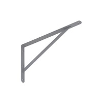 Technická oceľová podpera 400x250x4mm šedá Technická oceľová podpera 400x250x4mm šedá