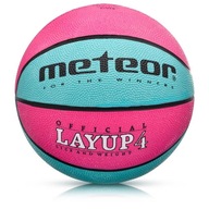 Basketbal Meteor Layup 4 ružová/modrá