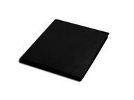 Saténová obliečka bez gumičky 200x220 čierna