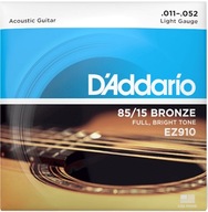 Struny pre akustickú gitaru D'ADDARIO EZ910 11-52 Struny pre akustickú gitaru D'ADDARIO EZ910 11-52