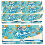 Toaletný papier Foxy Artistico (8 roliek) x 7 balení.