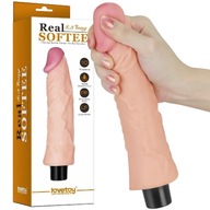 Lovetoy 8" REAL SOFTEE vibračné dildo, TPE Lovetoy 8" REAL SOFTEE vibračné dildo, TPE