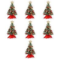 7x Malé vianočné stromčeky Umelý vianočný stromček na plochu