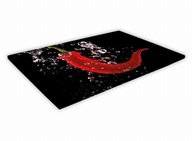 SKLENENÁ KUCHYŇSKÁ DOSKA 40x30 155b Chilli papr SKLENENÁ KUCHYŇSKÁ DOSKA 40x30 155b Chilli papr