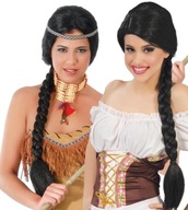 SUPER dlhá čierna parochňa s vrkočom 4225 BZ Bawarka Tomb Raider Princess SUPER dlhá čierna parochňa s vrkočom 4225 BZ Bawarka Tomb Raider Princess