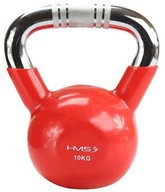 Vinylom potiahnutý kettlebell na cvičenie 10 kg HMS Vinylom potiahnutý kettlebell na cvičenie 10 kg HMS