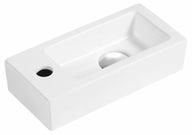Sapho ZOE keramické umývadlo 37x9x18 cm - AR496 Sapho ZOE keramické umývadlo 37x9x18 cm - AR496