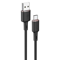 Kábel USB - USB-C 3A 1,2 m čierny