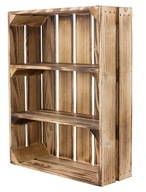 DREVENÁ SKRIŇA pálená POLICOVÁ SKRIŇA 50x40x16 DREVENÁ SKRIŇA pálená POLICOVÁ SKRIŇA 50x40x16