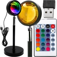 LED LAMPA PROJEKTOR ZÁPAD SLNKA RAINBOW DARČEK LED LAMPA PROJEKTOR ZÁPAD SLNKA RAINBOW DARČEK