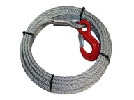 Oceľové lano s HS hákom - 8mm x 2,5m 4,6t Oceľové lano s HS hákom - 8mm x 2,5m 4,6t