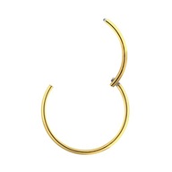 ZLATÁ náušnica CLICKER RING 316L OCEL 0,8/6 mm ZLATÁ náušnica CLICKER RING 316L OCEL 0,8/6 mm