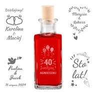 10x fľaša QUADRA 100 ml na svadbu s GRAVÍROU 10x fľaša QUADRA 100 ml na svadbu s GRAVÍROU