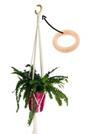 ZÁVESNÉ KVETINÁRSTVO MACRAME SO ŠPLÁTOM BOHO EKO ŠTÝLU ZÁVESNÉ KVETINÁRSTVO MACRAME SO ŠPLÁTOM BOHO EKO ŠTÝLU