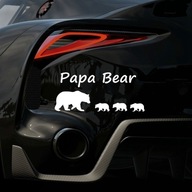 Medvedík papa v bielom štýle a 3 medvedíky Medvedík papa v bielom štýle a 3 medvedíky