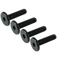 100x skrutka M6 x 25 mm s plochou hlavou, čierna nábytková skrutka metrická skrutka 100x skrutka M6 x 25 mm s plochou hlavou, čierna nábytková skrutka metrická skrutka