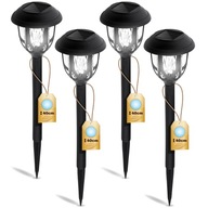 4x solárna záhradná lampa LED s príklepom 4x solárna záhradná lampa LED s príklepom