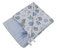 Detská deka Minky/Jersey FALE 75x100 OLKA č Detská deka Minky/Jersey FALE 75x100 OLKA č