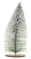 Štetec na vianočný stromček, zelený, zasnežený 32 cm
