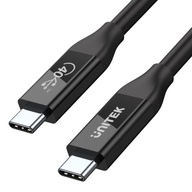 Unitek USB-C 4.0 PD kábel 100W 40 Gbps 8K 0,8 m