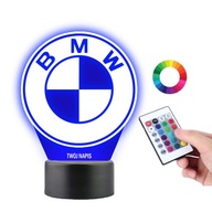 Nočná lampa Led Socha Auto BMW Logo Emblém Váš nápis PLEXIDO Nočná lampa Led Socha Auto BMW Logo Emblém Váš nápis PLEXIDO