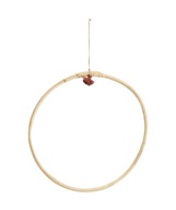 Bambusový kruh 30 cm s boho strapcovou ozdobou