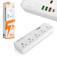 LDNIO Napájacia lišta 5x AC 3xUSB USB-C SC5415 2500W EÚ/US LDNIO Napájacia lišta 5x AC 3xUSB USB-C SC5415 2500W EÚ/US