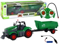 Diaľkovo ovládaný traktor R/C Traktor s prívesom 1:24 Svieti na zeleno Diaľkovo ovládaný traktor R/C Traktor s prívesom 1:24 Svieti na zeleno