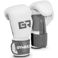 8 OZ Tréningové boxerské rukavice Bielo-sivé
