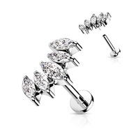 NA BEARD LIP LABRET 5 CRYSTAL CROWN NA BEARD LIP LABRET 5 CRYSTAL CROWN