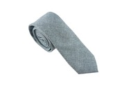 Pánska kravata GREY PLAIN, matná, kvalita PREMIUM