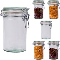 500ml hermetická sklenená džbán s uzáverom kuchynská NÁDOBA 0,5l 6 kusov 500ml hermetická sklenená džbán s uzáverom kuchynská NÁDOBA 0,5l 6 kusov