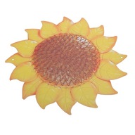 1ks kovový slnečnicový žltý kvet nástenné umenie
