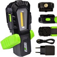 VÝKONNÁ LAMPA DIELENSKÁ LAMPA LED COB USB FARYS VÝKONNÁ LAMPA DIELENSKÁ LAMPA LED COB USB FARYS
