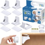 SIPO Magnetické chrániče skríň a zásuviek, 4 ks SIPO Magnetické chrániče skríň a zásuviek, 4 ks