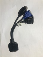Diagnostický kábel HP 2x USB VGA COM 409496-001
