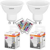 2x GU10 LED žiarovka 4,5W RGB+W 2700K OSRAM + DIAĽK.