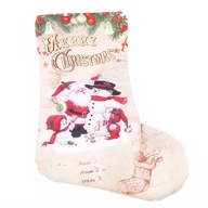 Vianočné ponožky na zavesenie ozdôb rozprávková dekorácia