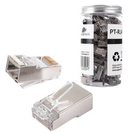 Priechodná sieťová zástrčka RJ45 CAT 5E FTP PT-RJ455FT-0 100 ks Priechodná sieťová zástrčka RJ45 CAT 5E FTP PT-RJ455FT-0 100 ks