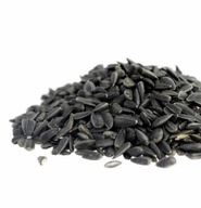 Slnečnicové semená čierne 1 kg pre vtáky na zimu