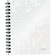 Notebook Leitz Wow A5/80k mriežka, BIELY