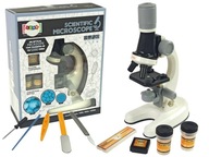 Detská edukačná sada mikroskopu pre školské učenie, biela