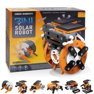 SÚPRAVA SOLÁRNEHO ROBOTA 7v1 POSTAVTE SI SI SI SI DIY oranžová SÚPRAVA SOLÁRNEHO ROBOTA 7v1 POSTAVTE SI SI SI SI DIY oranžová