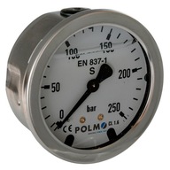 Glycerínový tlakomer 63mm 0-250 bar