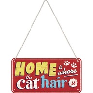 Prívesok Home je miesto, kde sú vlasy mačky